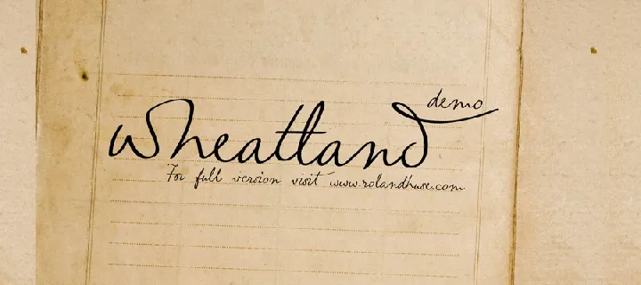 Wheatland Free font
