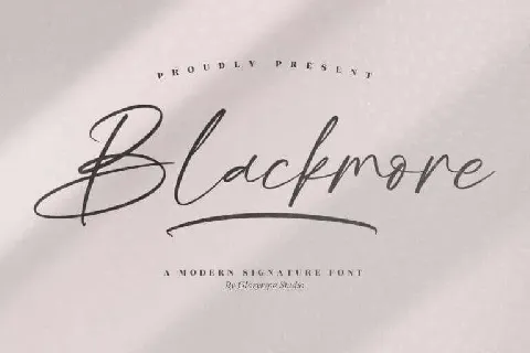 Blackmore font