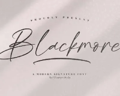 Blackmore font