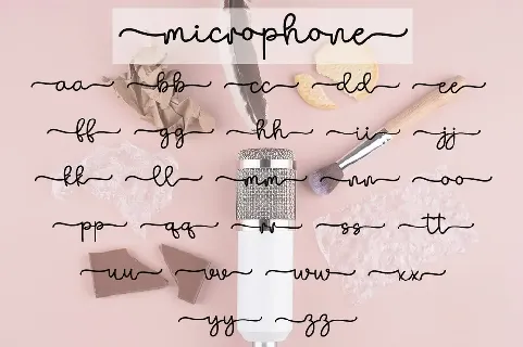 Microphone font