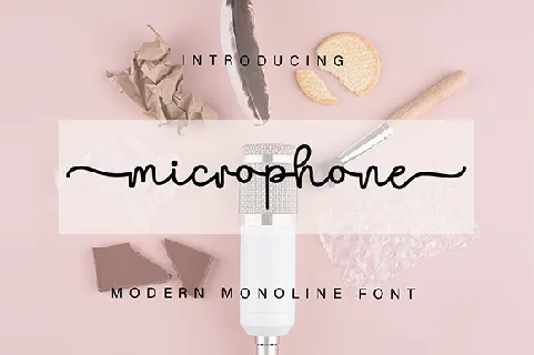 Microphone font