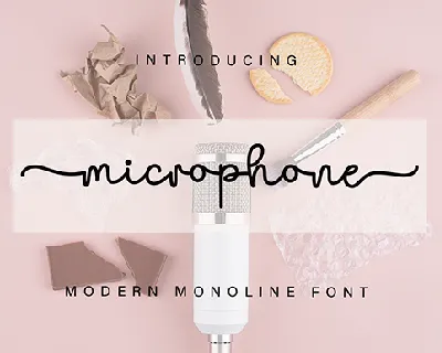 Microphone font