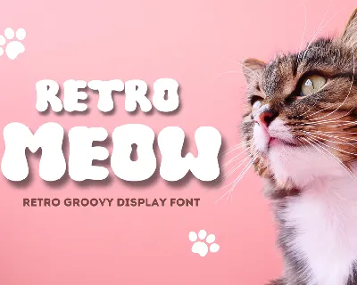 RETRO MEOW font