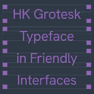 HK Grotesk font