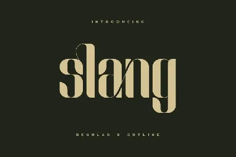 Slang – Ligature font