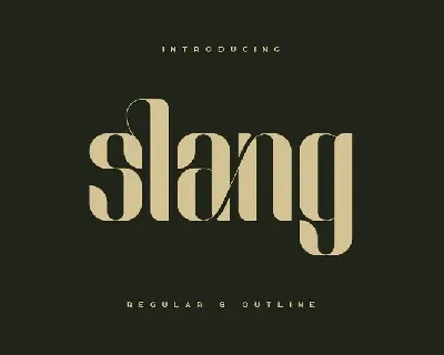 Slang – Ligature font