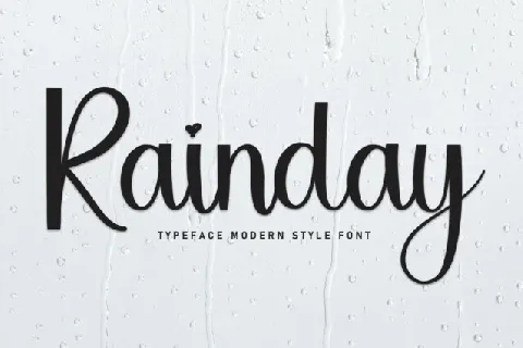 Rainday Script font