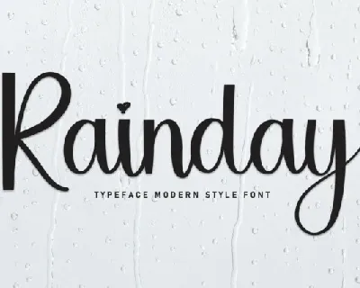 Rainday Script font
