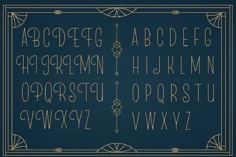 MLF Flair Deco SingleLine TRIAL font