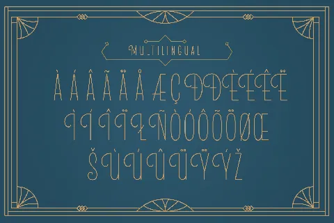 MLF Flair Deco SingleLine TRIAL font