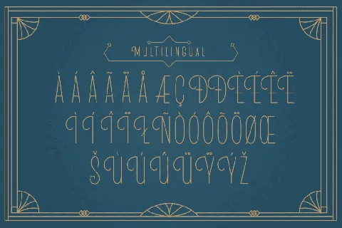 MLF Flair Deco SingleLine TRIAL font