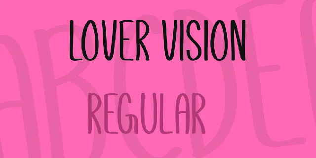 Lover Vision font