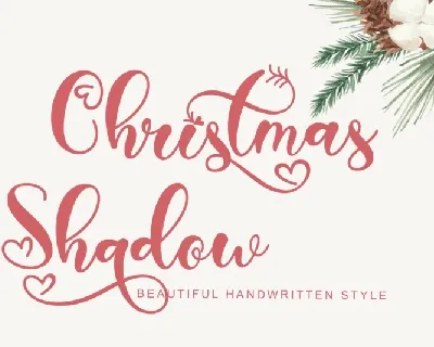 Christmas Shadow font