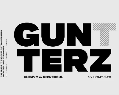 Gunterz font