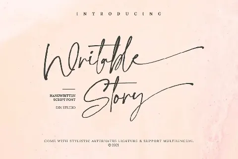 Writable Story font