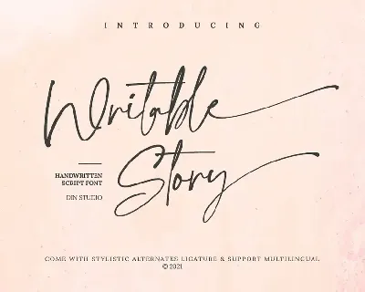 Writable Story font