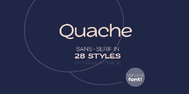 Quache Sans Serif Family font