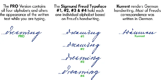 Sigmund Freud Family font