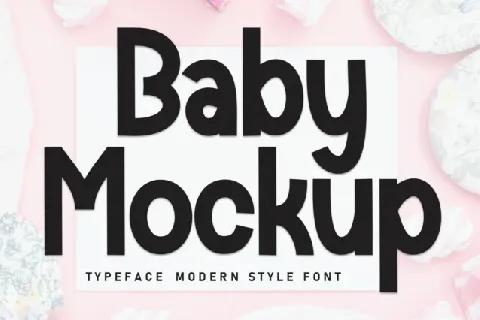Baby Mockup Display font