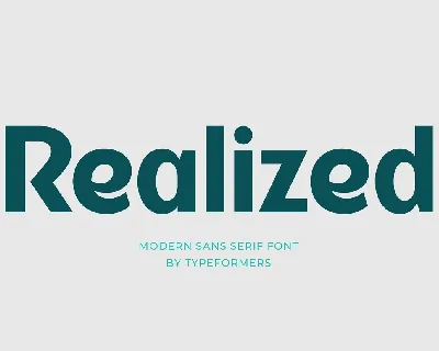 Realized font