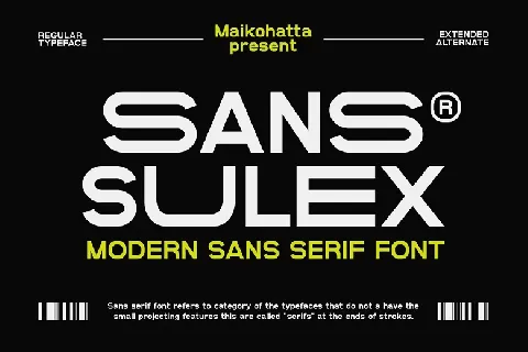 Sans Sulex font