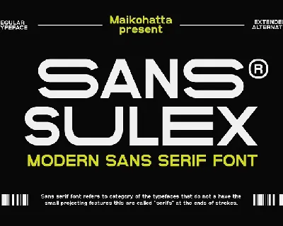 Sans Sulex font