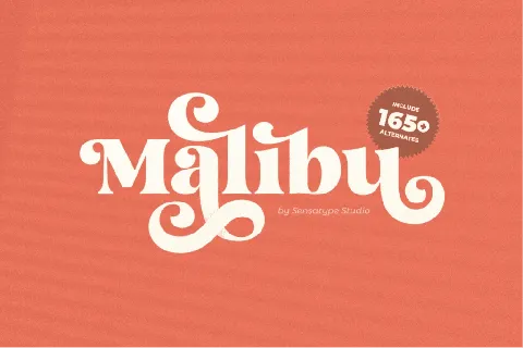 SS Malibu font