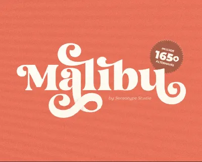 SS Malibu font