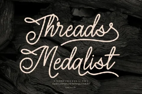 Threads Medalist font