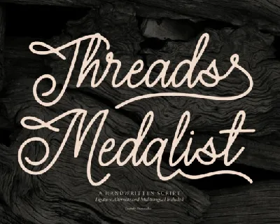 Threads Medalist font