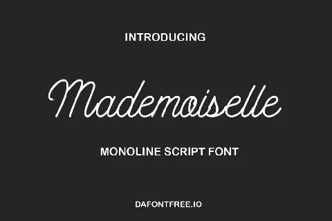 Mademoiselle font