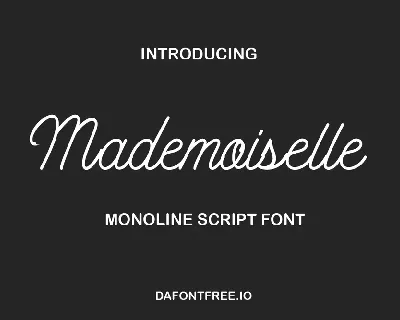 Mademoiselle font