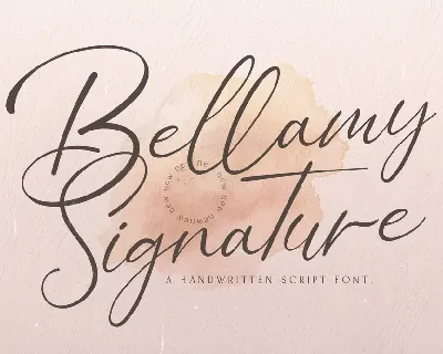 Bellamy Signature font