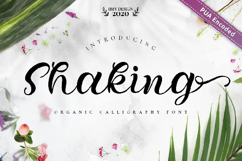 Shaking font