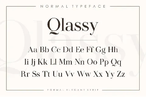 Qlassy font