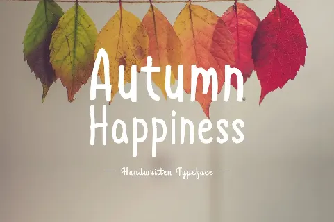 Autumn Happiness font