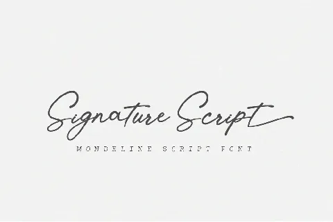 Mondeline font