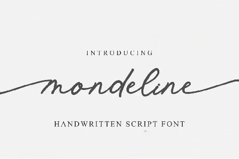 Mondeline font