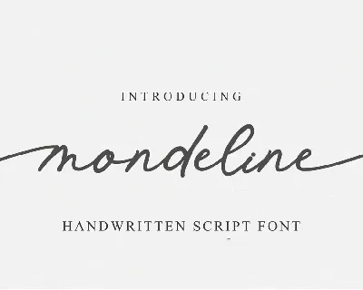 Mondeline font