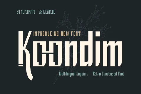 Koondimtrial font