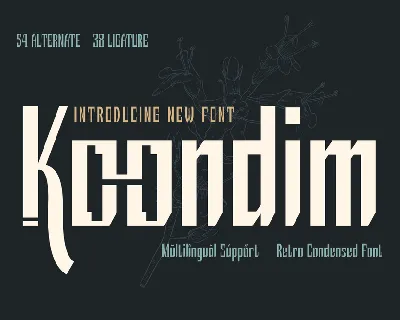 Koondimtrial font