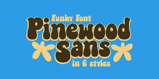 Pinewood Outline font