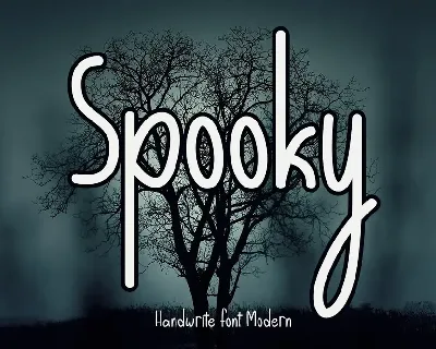 Spooky Display font