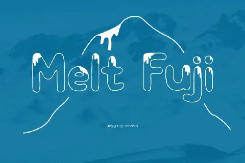 Melt Fuji Display font