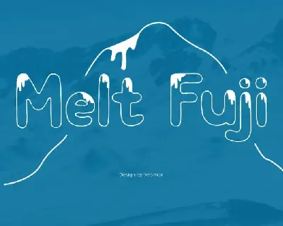 Melt Fuji Display font