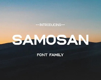 Samosan Sans Serif font