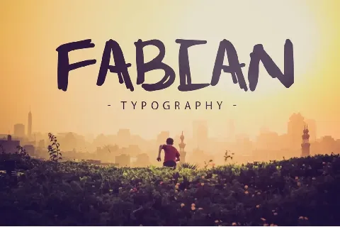 Fabian’s name [Script Typeface] font