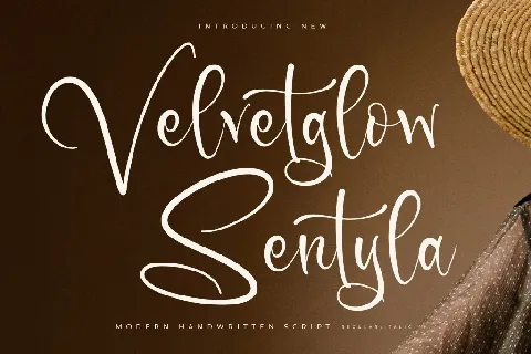 Velvetglow Sentyla DEMO VERSION font