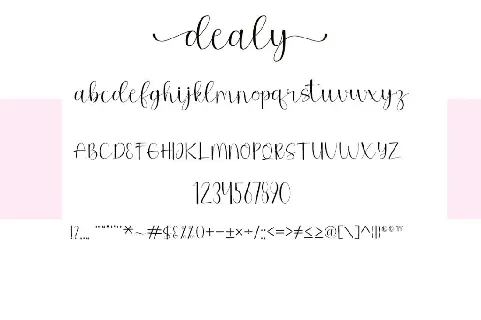 Dealy font