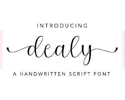 Dealy font